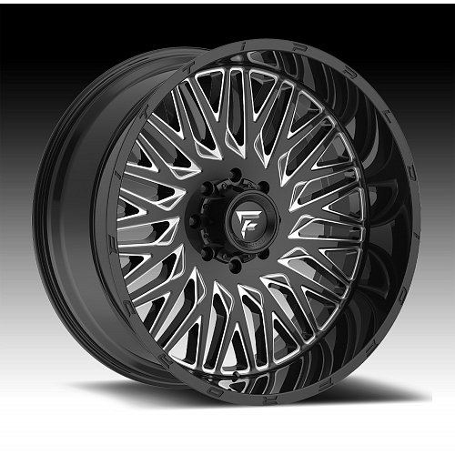 Fittipaldi Offroad FTC07 Gloss Black Milled Custom Truck Wheels 1